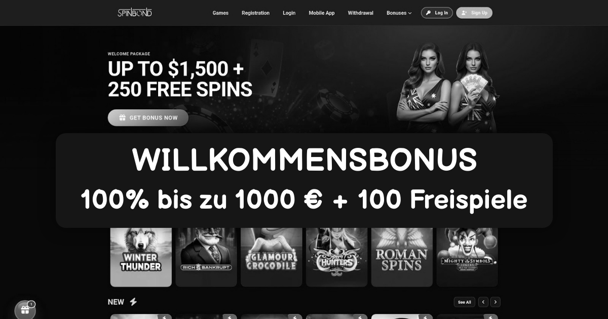 Spin Bond Casino welcome bonus