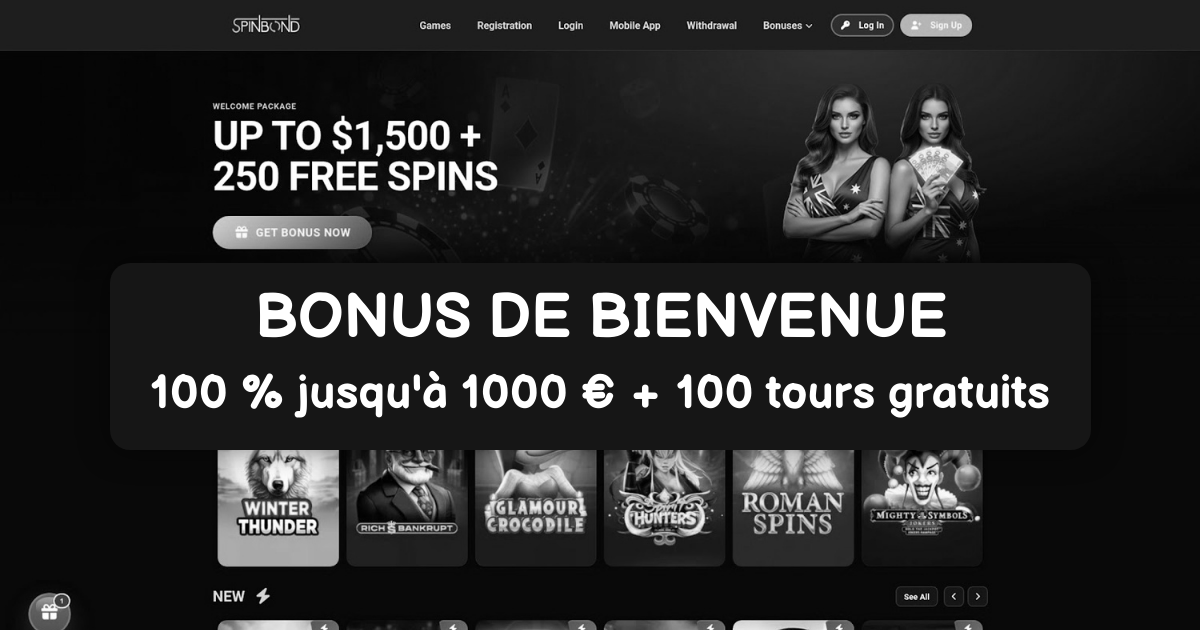 Spin Bond Casino welcome bonus